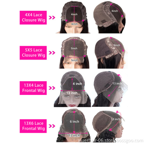 Wholesale Virgin Remy Hair Wigs 360 Frontal Wig Brazilian Hair 613 Blonde 30 40 Inch 5x5 lace Closure Human Hair Wigs